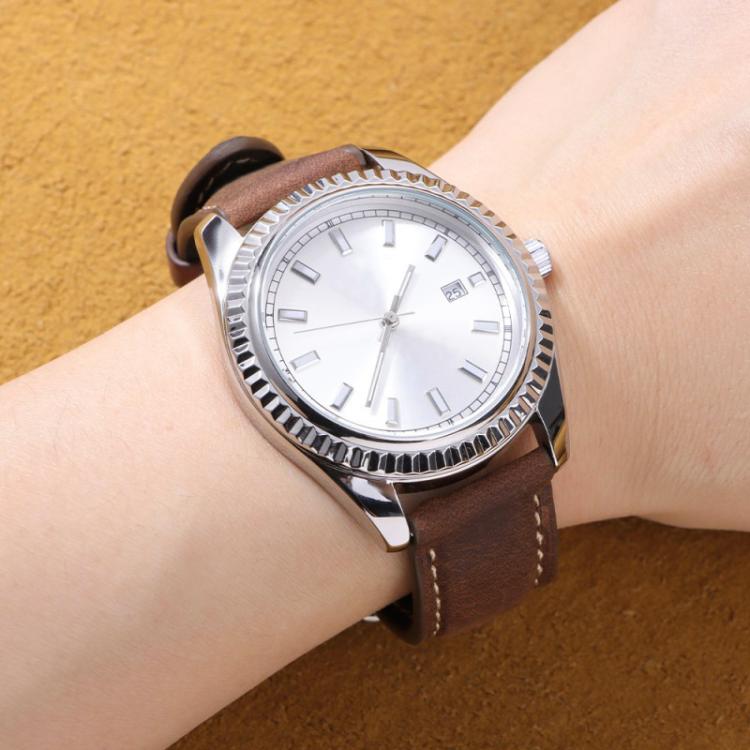 Retro Crazy Horse Texture Leather Watch Band, 24mm for Suunto 9 / 9 Baro / D5 / Core / 7, 14mm, 18mm – Leather