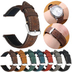 xDfind Retro Crazy Horse Texture Leather Watch Band, 20mm, 22mm