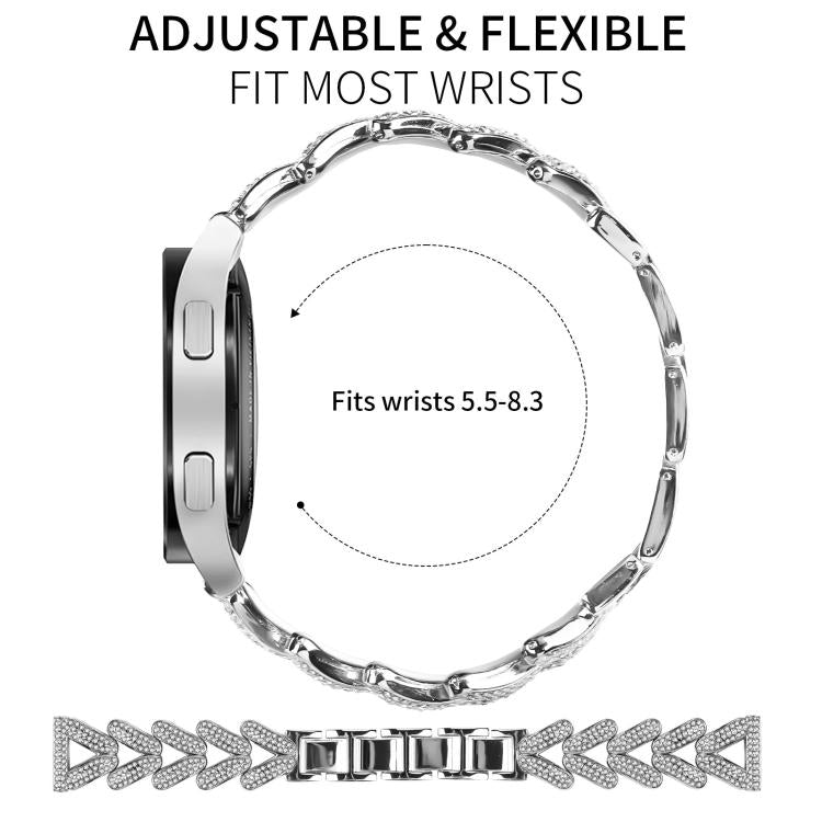 Small Twist Diamond Metal Watch Band, 20mm For COROS APEX 2 42mm / PACE...