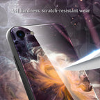 Marble Pattern Glass Protective Case, For iPhone SE 2022 / SE 2020 / 8...