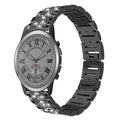 Watch Band – Stainless Steel (22mm) #4 For Fossil Q Machine Hybrid Watch 22mm Black