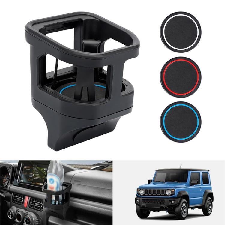 For Suzuki Jimny JB74 / JB64 2018- Car Air Outlet Water Cup Holder, with 3pcs Anti-slip Mats, Water Cup Holder Water Cup Holder