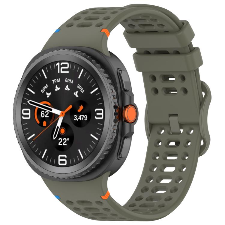 Watch Band – Silicone (Galaxy Watch9) For Galaxy Watch9 8 8 Classic Army Green