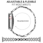 Small Twist Diamond Metal Watch Band, For Apple Watch 38 / 40 / 41 /...