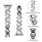 Small Twist Diamond Metal Watch Band, For Apple Watch 38 / 40 / 41 /...