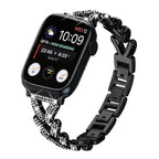 Small Twist Diamond Metal Watch Band, For Apple Watch 38 / 40 / 41 /...