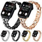 Small Twist Diamond Metal Watch Band, For Apple Watch 38 / 40 / 41 /...