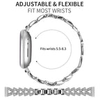 20mm xDfind Small Twist Diamond Metal Watch Band, For Fitbit Versa 4 /...