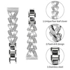 20mm xDfind Small Twist Diamond Metal Watch Band, For Fitbit Versa 4 /...