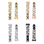 20mm xDfind Small Twist Diamond Metal Watch Band, For Fitbit Versa 4 /...