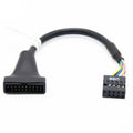 2pcs Computer Motherboard USB3.0 Adapter Cable, 20 Pin Male to 9 Pin Female, 9 Pin Male to 20 Pin Female – Magnetic, Data Transmission 20 Pin Male to 9 Pin Female 20 Pin Male to 9 Pin Female