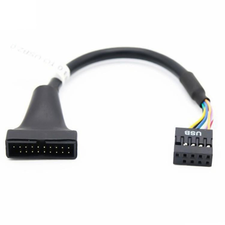 2pcs Computer Motherboard USB3.0 Adapter Cable, 20 Pin Male to 9 Pin Female, 9 Pin Male to 20 Pin Female – Magnetic, Data Transmission 20 Pin Male to 9 Pin Female 20 Pin Male to 9 Pin Female