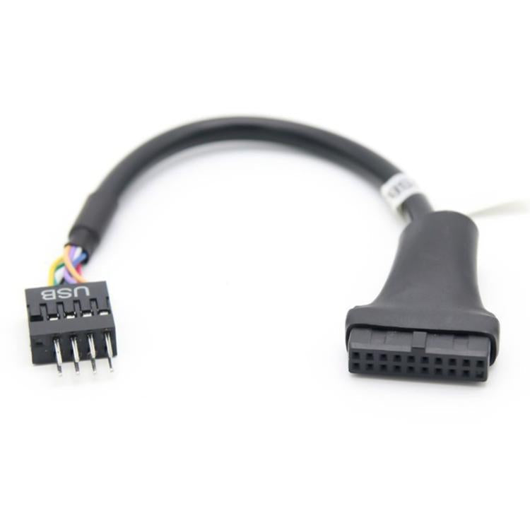 2pcs Computer Motherboard USB3.0 Adapter Cable, 20 Pin Male to 9 Pin Female, 9 Pin Male to 20 Pin Female – Magnetic, Data Transmission 9 Pin Male to 20 Pin Female 9 Pin Male to 20 Pin Female
