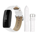 Watch Band – Leather (14mm) For Fitbit Inspire 2 Ace 3 14mm White