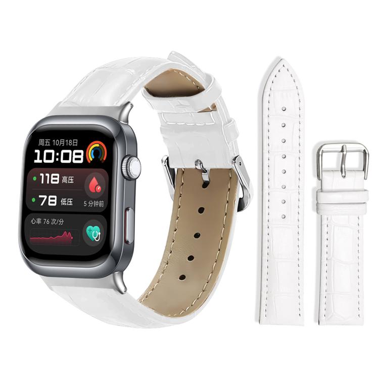 Watch Band – Leather (20mm) For Huawei Watch D2 22mm White