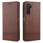 AZNS Magnetic Calf Texture Horizontal Flip Leather Case with Card Slots & Holder & Wallet – Magnetic, Card Slot, Flip, For Huawei Nova 7 SE, For Huawei Nova 7, For Huawei Enjoy 20, For Huawei Maimang 9