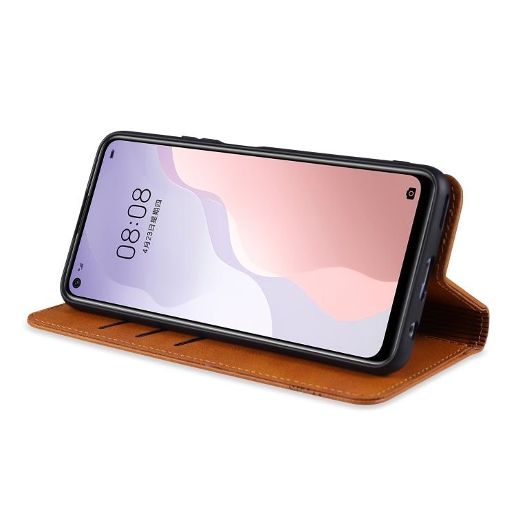 AZNS Magnetic Calf Texture Horizontal Flip Leather Case with Card Slots & Holder & Wallet – Magnetic, Card Slot, Flip, For Huawei Nova 7 SE, For Huawei Nova 7, For Huawei Enjoy 20, For Huawei Maimang 9