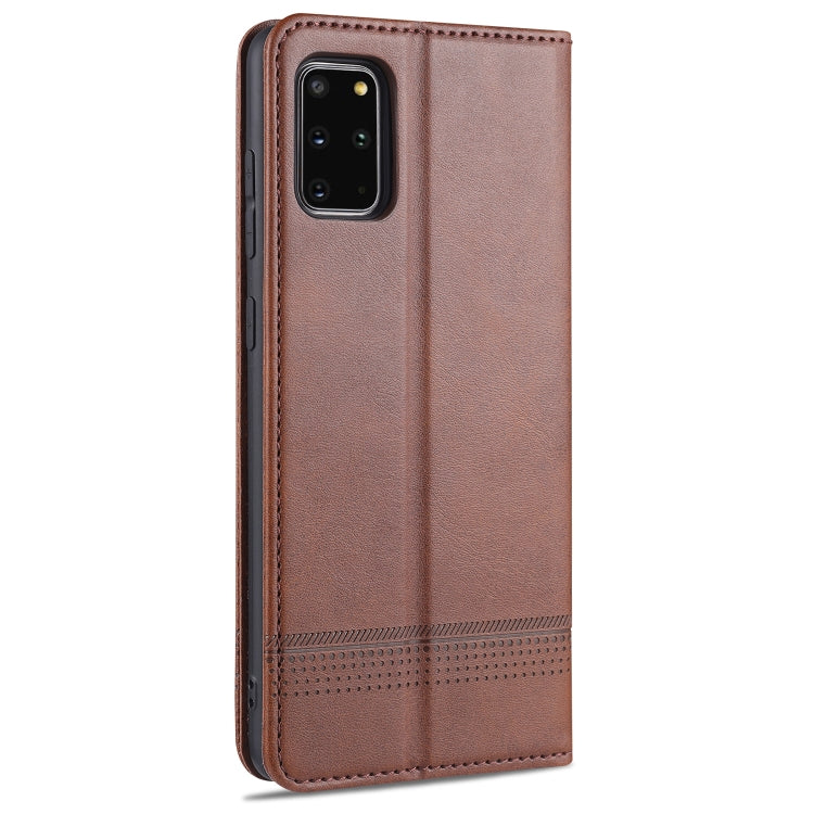 AZNS Magnetic Calf Texture Horizontal Flip Leather Case with Card Slots & Holder & Wallet – Magnetic, Card Slot, Flip, For Samsung Galaxy S20+