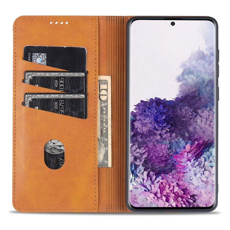 AZNS Magnetic Calf Texture Horizontal Flip Leather Case with Card Slots & Holder & Wallet – Magnetic, Card Slot, Flip, For Samsung Galaxy S20+