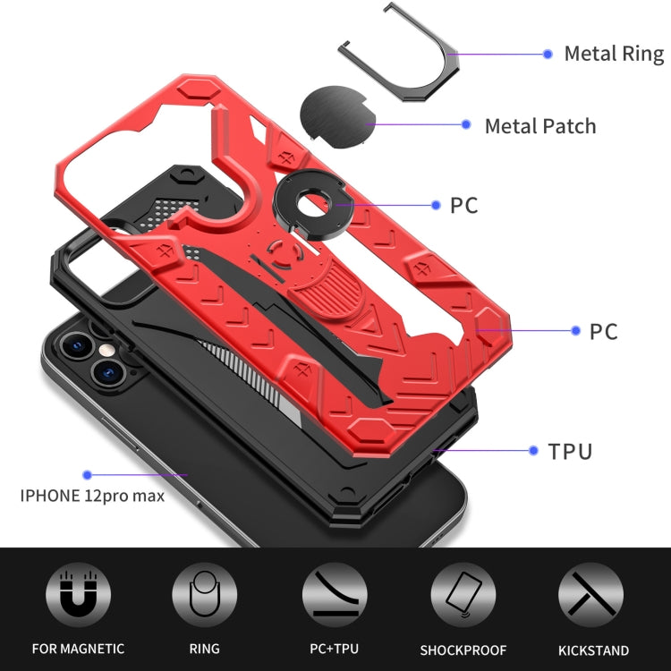 Iron Knight Series 2 in 1 PC + TPU Phone Case with Ring Holder, For...