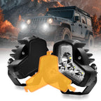 2pcs/Pack Car 80W High-power Matrix Triangle Cannon Work Light with Cable Set, Triangle