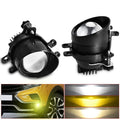 T12 2pcs/Pack 55W 3 inch High Power Dual Lens Fog Light Oblique Style for Toyota, T12 Left Driver, T12 Right Driver T12 Left Driver