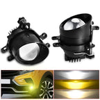 T12 2pcs/Pack 55W 3 inch High Power Dual Lens Fog Light Oblique Style for Toyota, T12 Left Driver, T12 Right Driver T12 Left Driver
