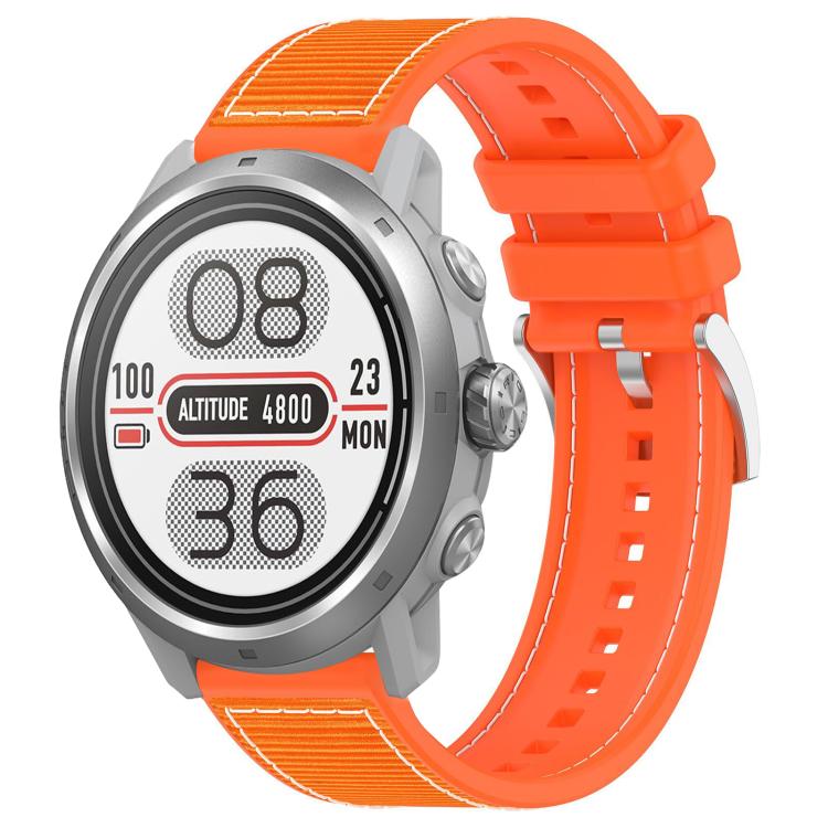 Watch Band – Silicone, Braided Nylon (20mm) #2 20mm For COROS Pace 2 Apex 2 42mm Orange
