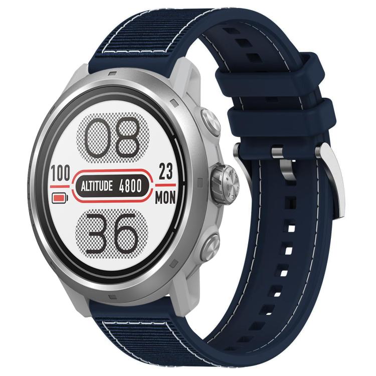 Watch Band – Silicone, Braided Nylon (20mm) #2 20mm For COROS Pace 2 Apex 2 42mm Midnight Blue