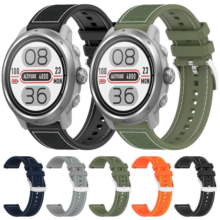 Watch Band – Silicone, Braided Nylon (20mm) #2