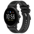 Watch Band – Silicone, Braided Nylon (22mm) #4 22mm For Fossil Gen 5 Carlyle Julianna Black