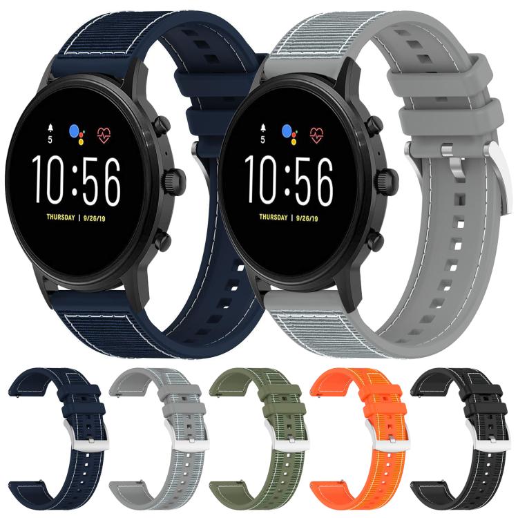 Watch Band – Silicone, Braided Nylon (22mm) #4