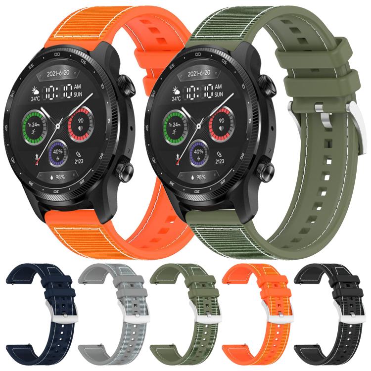 Watch Band – Silicone, Braided Nylon (20mm)