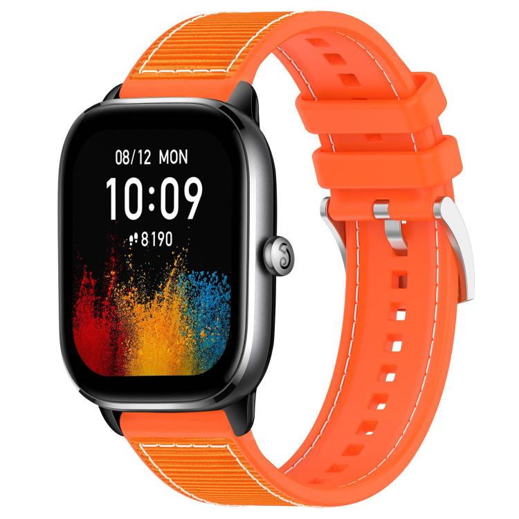 Watch Band – Silicone, Braided Nylon (22mm) #6 20mm For Amazfit GTS4 Mini GTS 3 GTS 2 Orange