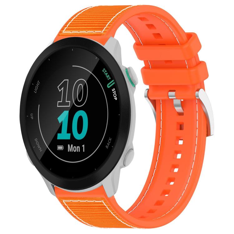 Watch Band – Silicone, Braided Nylon (22mm) #5 20mm For Garmin Forerunner 570 42mm 245 645 Orange
