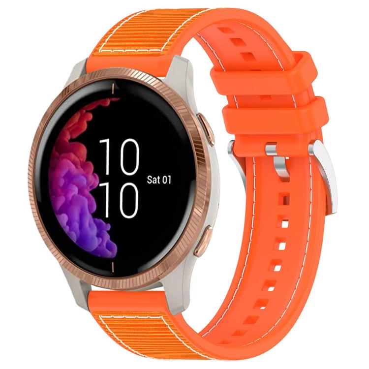 Watch Band – Silicone, Braided Nylon (20mm) #4 20mm For Garmin?Venu Venu 2 SQ SQ2 Orange