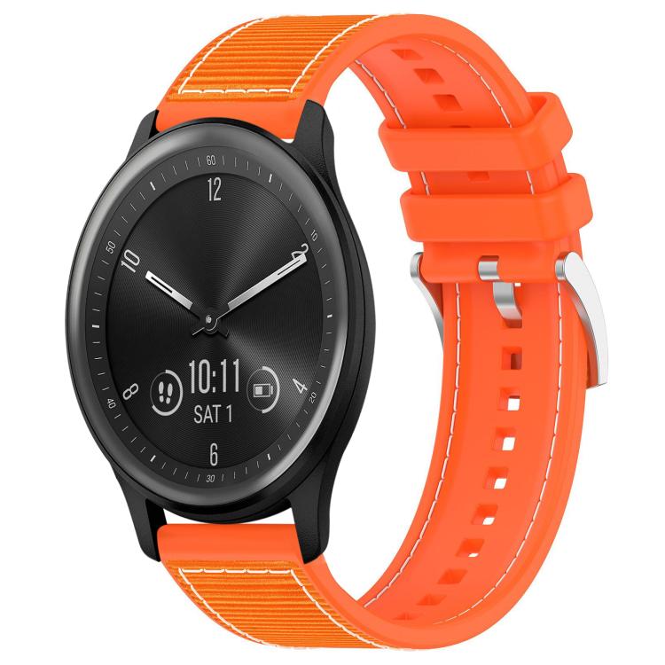 Watch Band – Silicone, Braided Nylon (22mm) #5 20mm For Garmin?Vivomove?Sport Vivoactive5 3 Orange