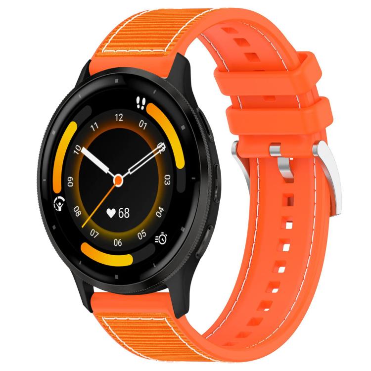 Watch Band – Silicone, Braided Nylon (22mm) #5 22mm For Garmin Venu 3 Vivoactive 4 Orange