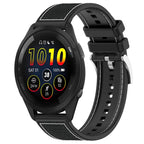 Watch Band – Silicone, Braided Nylon (22mm) #5 22mm For Garmin Forerunner 570 47mm 935 945 Black