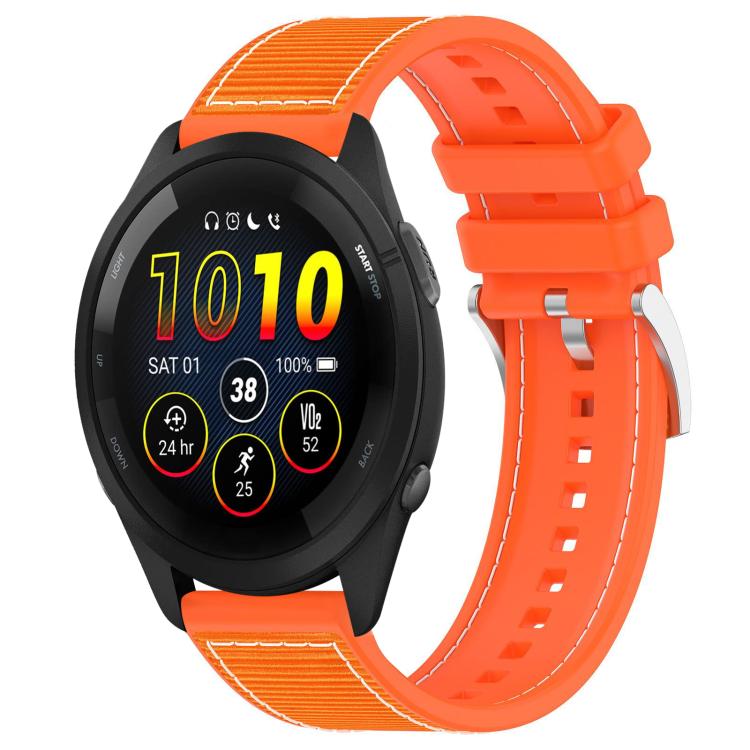 Watch Band – Silicone, Braided Nylon (22mm) #5 22mm For Garmin Forerunner 570 47mm 935 945 Orange