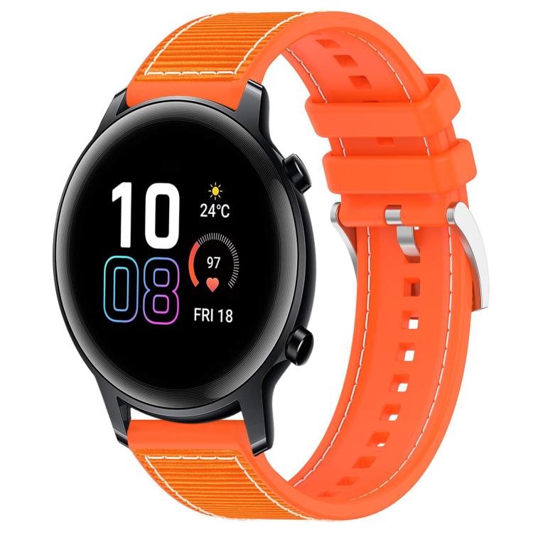 Watch Band – Silicone, Braided Nylon (20mm) #3 20mm For Honor Watch SE MagicWatch 2 42mm Orange
