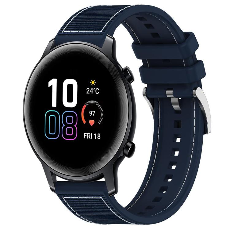 Watch Band – Silicone, Braided Nylon (20mm) #3 20mm For Honor Watch SE MagicWatch 2 42mm Midnight Blue