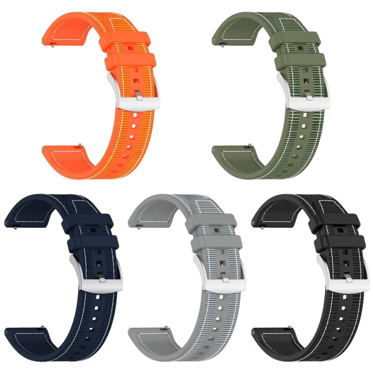Watch Band – Silicone, Braided Nylon (20mm) #3