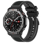 Watch Band – Silicone, Braided Nylon (22mm) #3 For Amazfit T-Rex 3 22mm Black