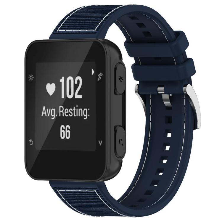 Watch Band – Silicone, Braided Nylon (26mm) For Garmin Forerunner 35 30 35J 20mm Midnight Blue