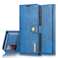 DG.MING Crazy Horse Texture Flip Detachable Magnetic Leather Case with Holder & Card Slots & Wallet – Magnetic, Card Slot, Flip, For Samsung Galaxy S20 FE For Samsung Galaxy S20 FE Blue
