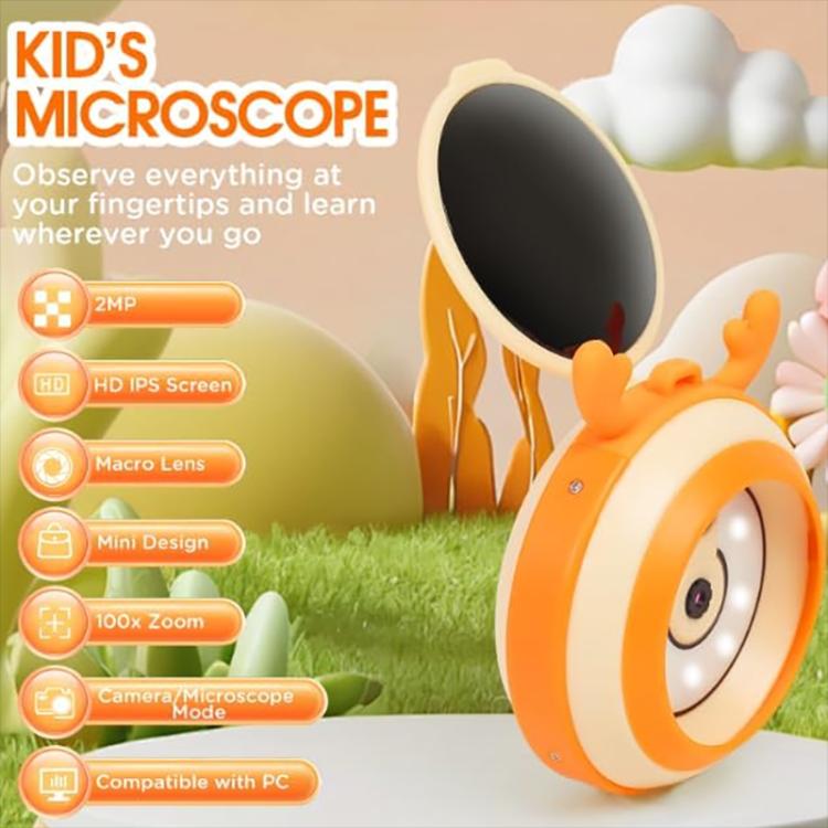 HM020F 2.0 inch IPS Screen Children Digital Electron Microscope, HM020F