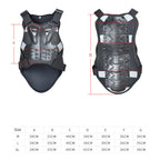 GHOST RACING GH-HJY08 Motorcycle Armor Vest Chest Protector Riding Hard Shell Clothes, L, XL