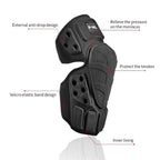 GHOST RACING GH-HX03 1 Pair Motorcycle Protective Gear Kevlar Racing Cold-proof Windproof Knee Pads, With Plush Pad, No Plush Pad – Non-slip