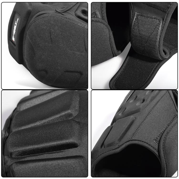 GHOST RACING GH-HX03 1 Pair Motorcycle Protective Gear Kevlar Racing Cold-proof Windproof Knee Pads, With Plush Pad, No Plush Pad – Non-slip